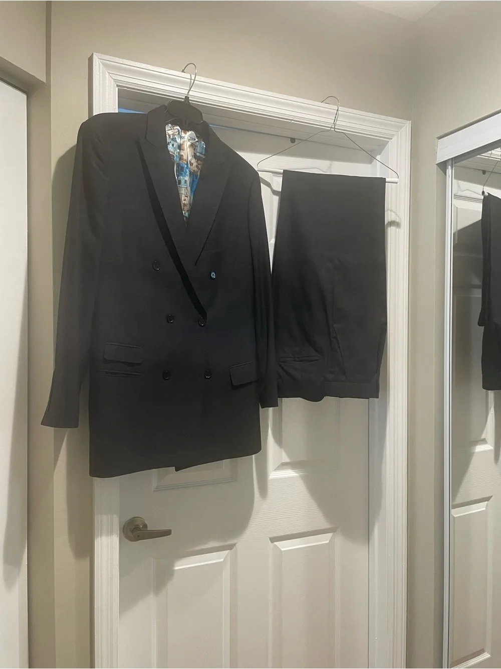 Statement Men’s Blue  Printed Lining Blazer